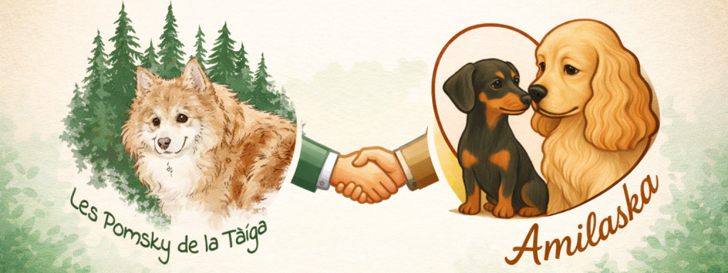 Partenariat Amilaska et Les Pomsky de la Taïga